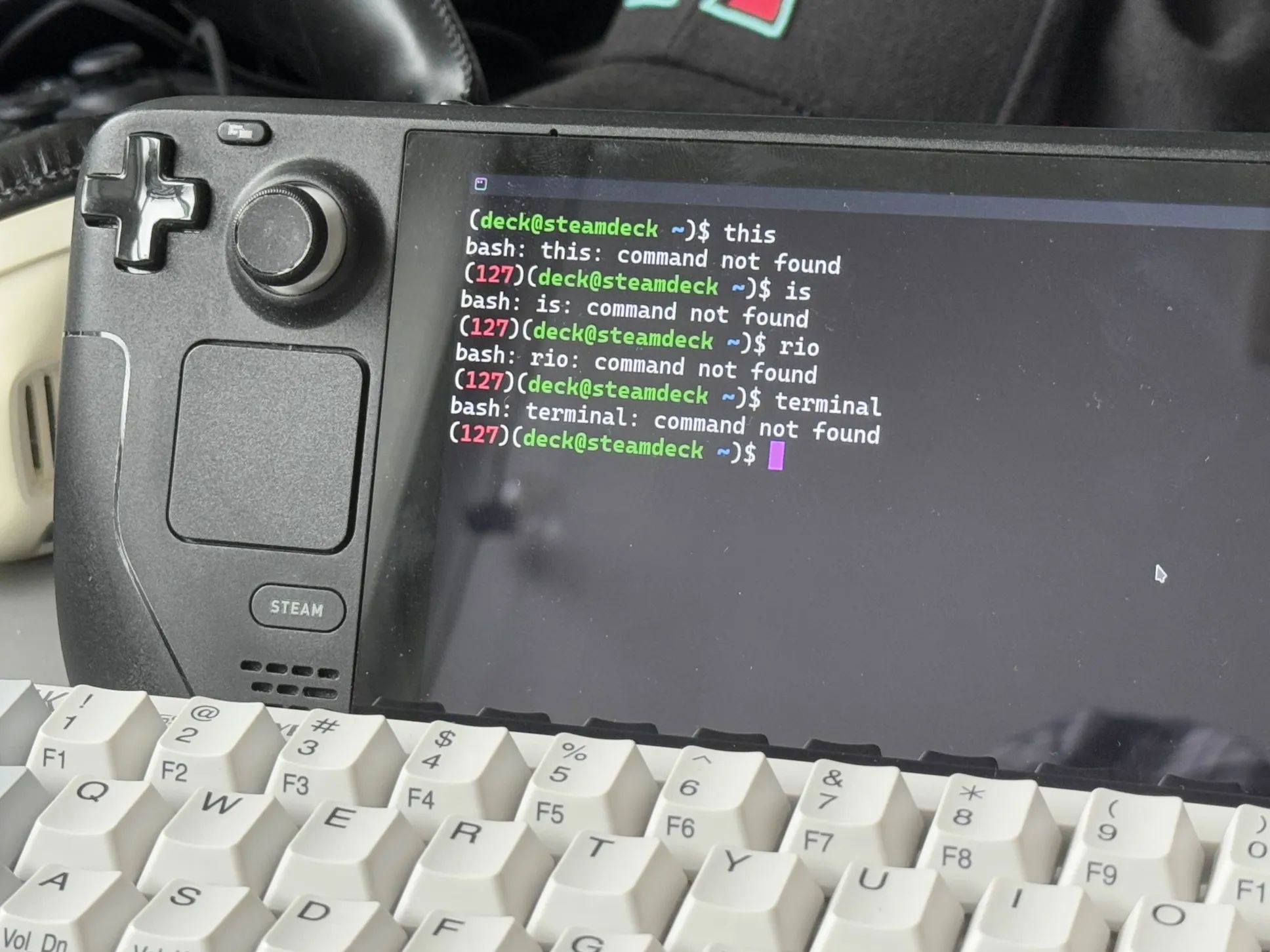 Demo of Rio running on a Steam Deck