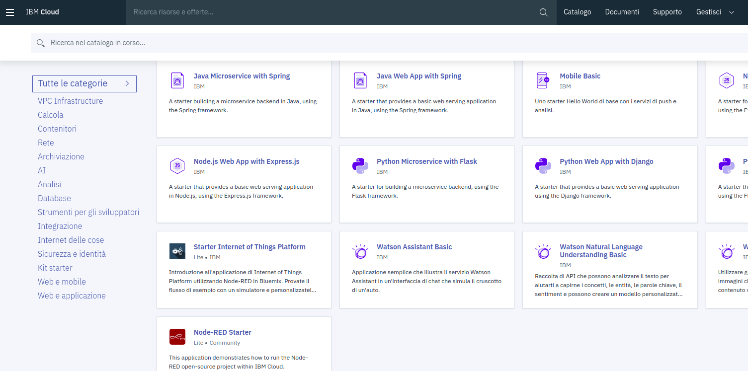 Screen capture of Services list