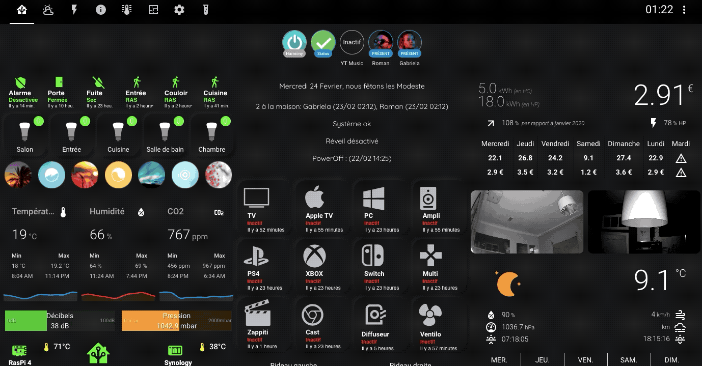 Vues Lovelace animation