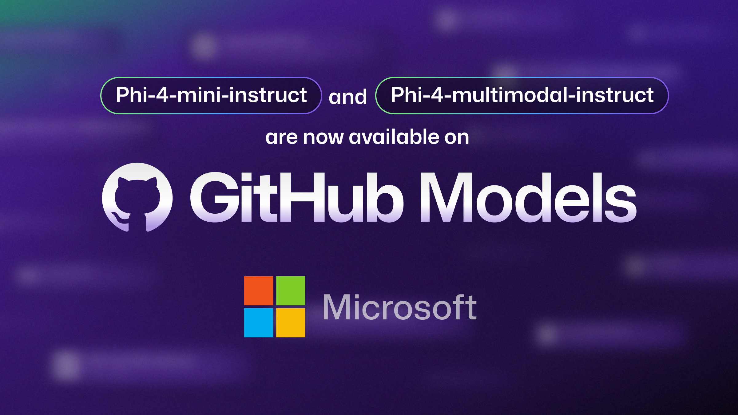 Phi-4-mini-instruct and Phi-4-multimodal-instruct models release