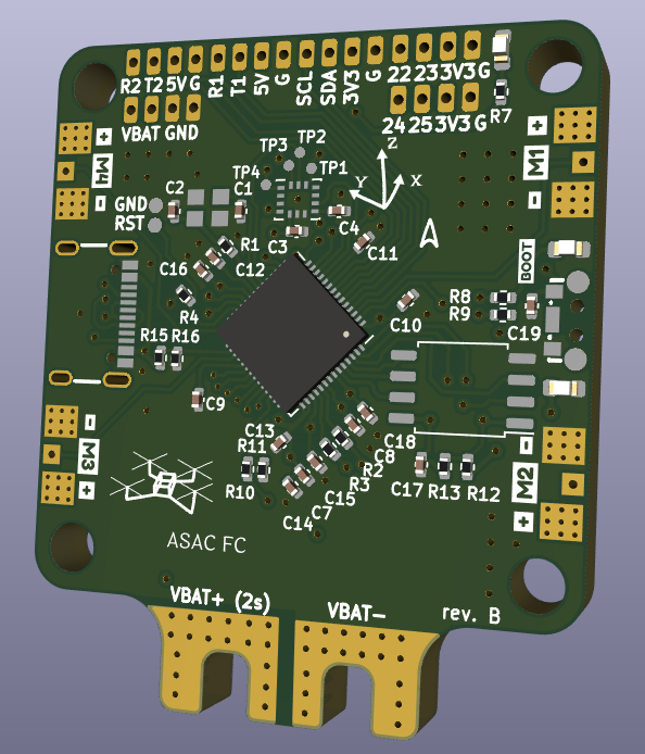 ASAC rev B PCB Kicad