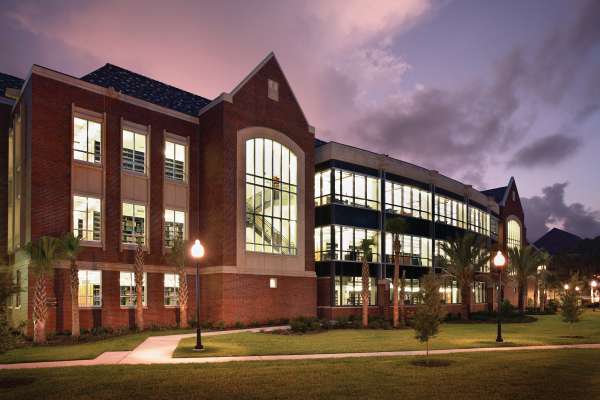 Library West at Dusk