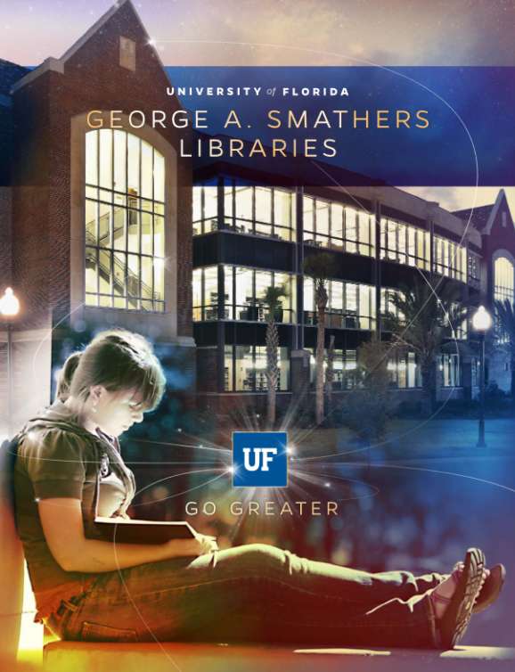 A student sits in front of Library Wester