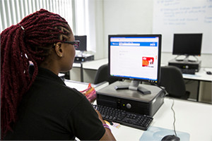 Students registering for courses