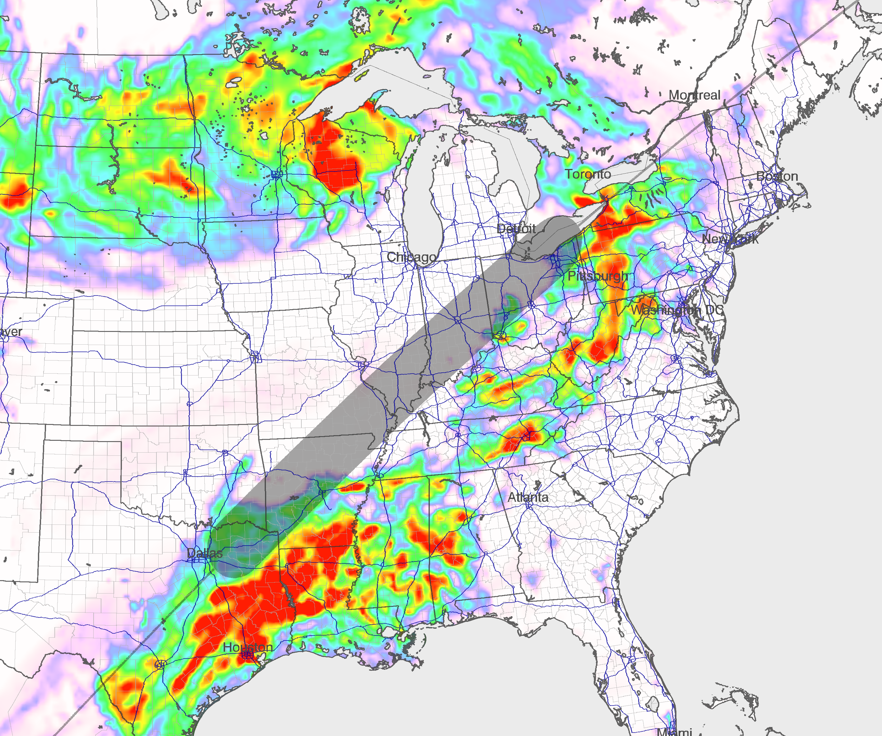 April 2024 Solar Eclipse - 3-Day Cloud Cover Forecast thumbnail