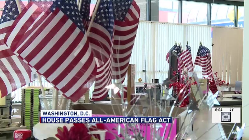 Congress passes bipartisan All-American Flag Act