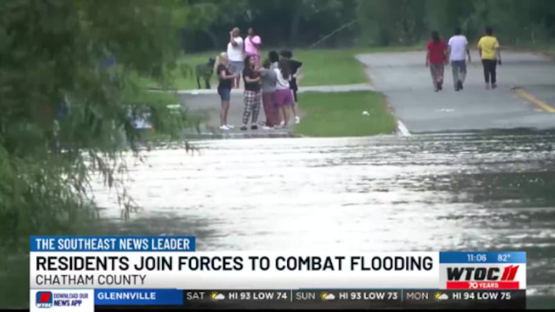 Flooding continues following record breaking rains and rising sea levels from Debby.