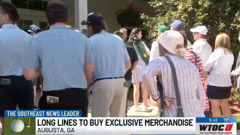 For a lot of golf fans, going to the Masters turns into a shopping trip - the only chance they...