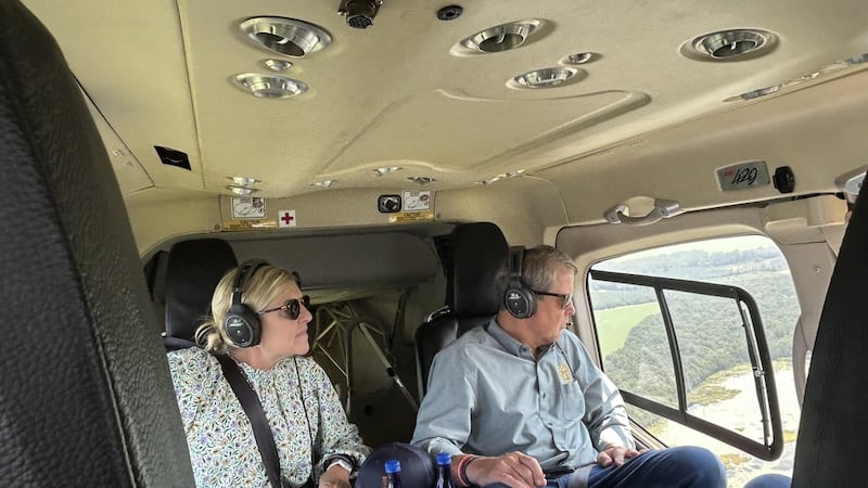 Gov. Brian Kemp surveys damage post-Debby across Southeast Georgia.