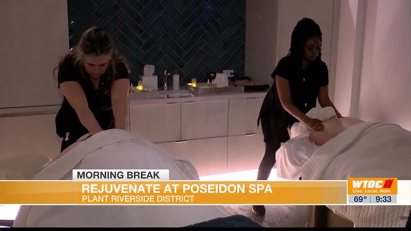 Checking out the Poseidon Spa at Plant Riverside District