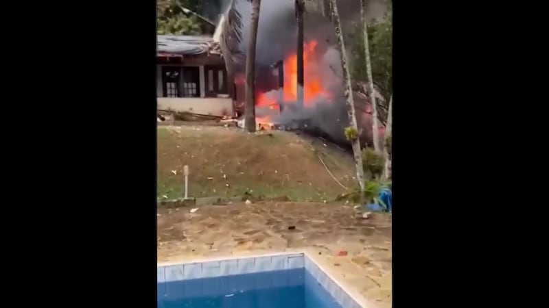 A plane with 61 people aboard crashed in a fiery wreck in a residential area in Brazil....