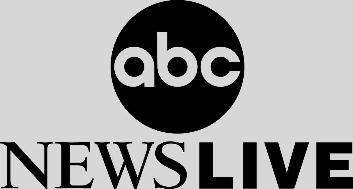 A black ABC News Live logo on a white background.