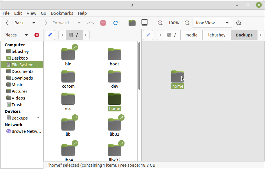 Copy to an external drive.