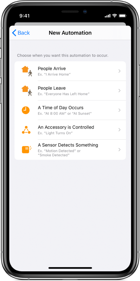 Hemautomatisering i appen Genvägar.