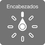 El control del rotor con la carátula apuntando hacia la configuración Encabezados.