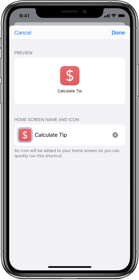 Lägg till på hemskärmen-knapp som visas i Safari.