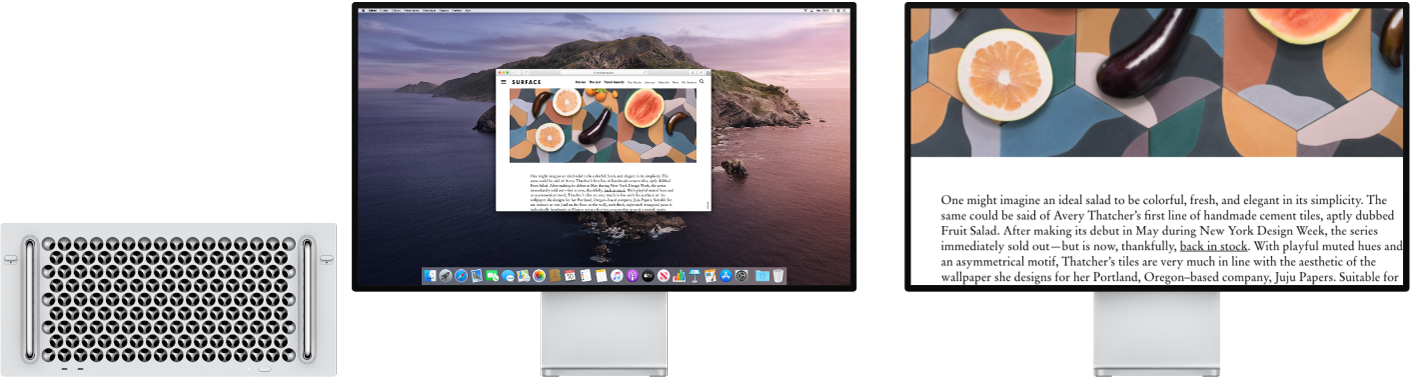 L’écran Zoom est actif sur l’écran secondaire tandis que la taille de l’écran reste fixe sur l’écran de gauche.