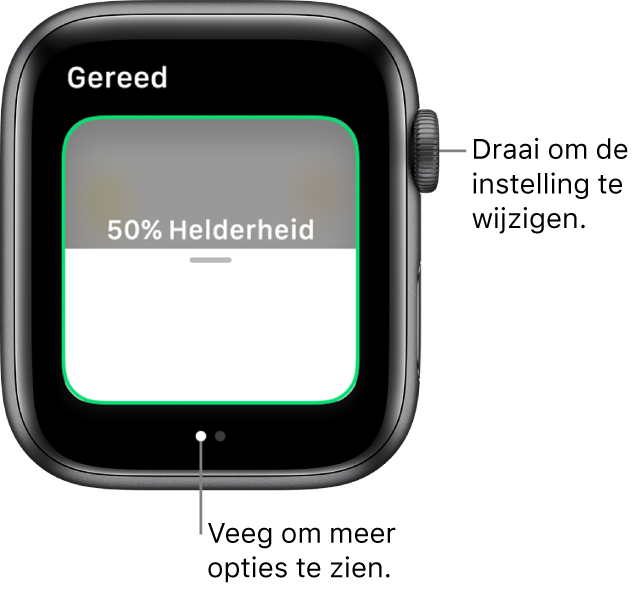 Woning-app met een instelling voor de helderheid van een lamp.