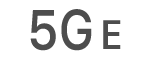 Az 5G E hálózat állapotikonja.