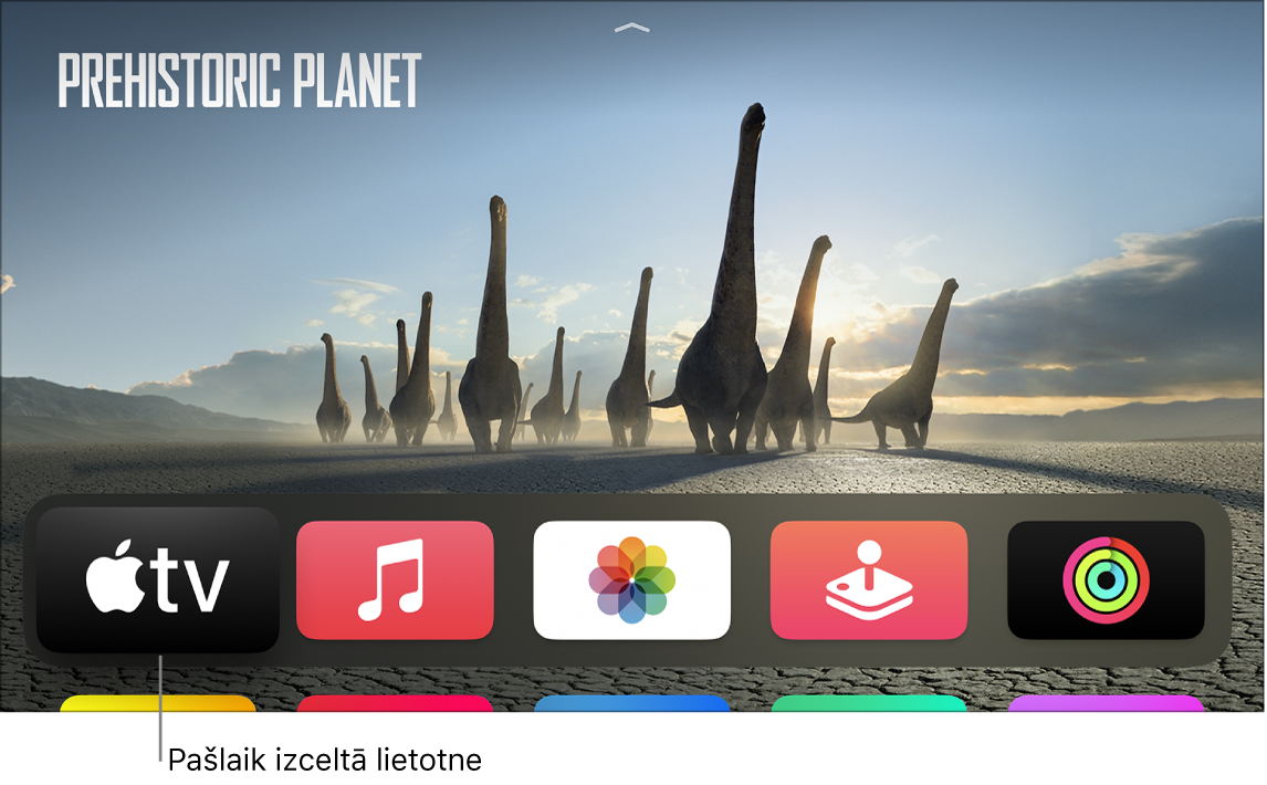 Apple TV sākuma ekrāns