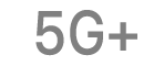 Az 5G+ hálózat állapotikonja.