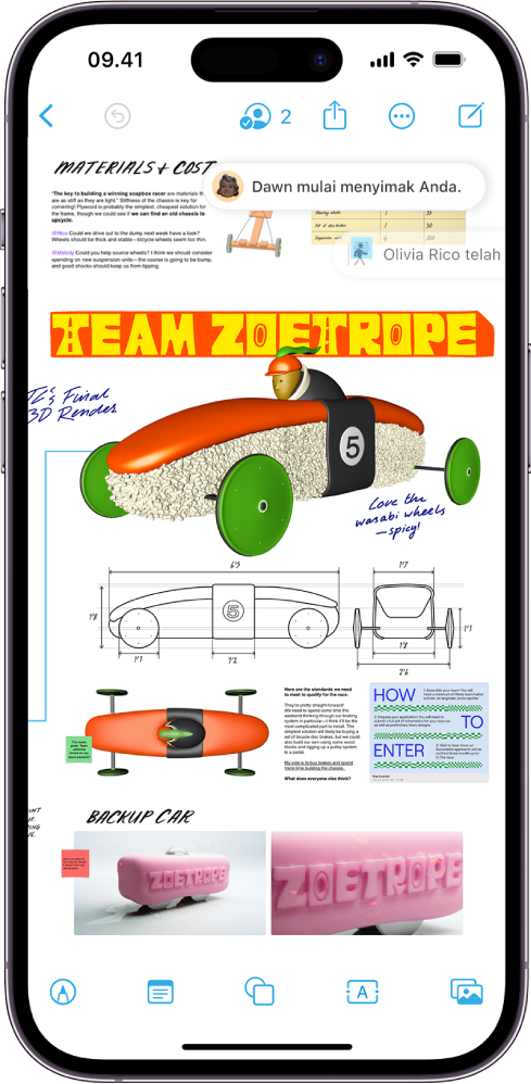 Seseorang sedang mengikuti bidang Freeform. Orang lain baru saja meninggalkan bidang.