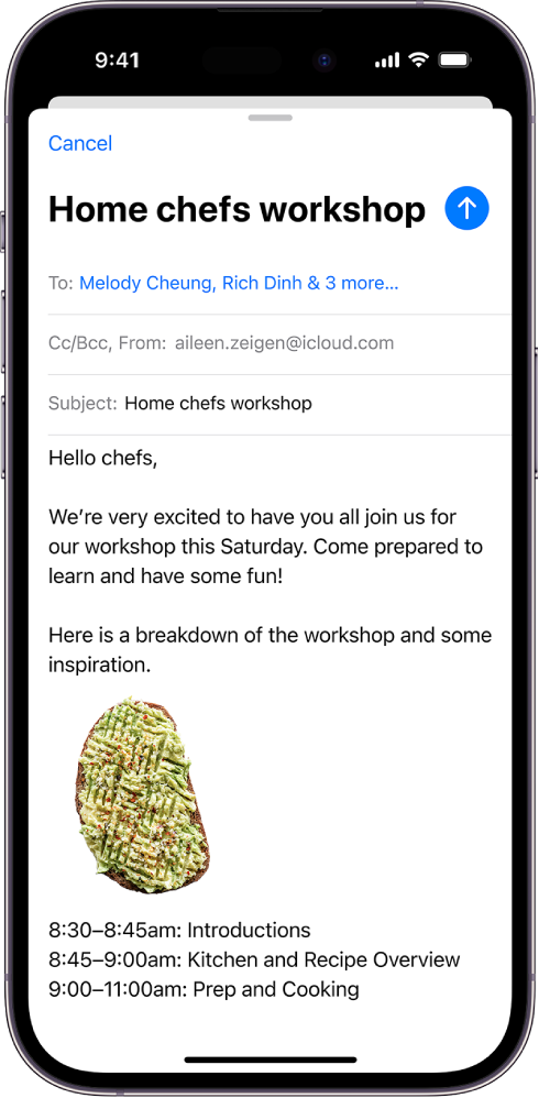 Kuriamas el. laiško juodraštis.