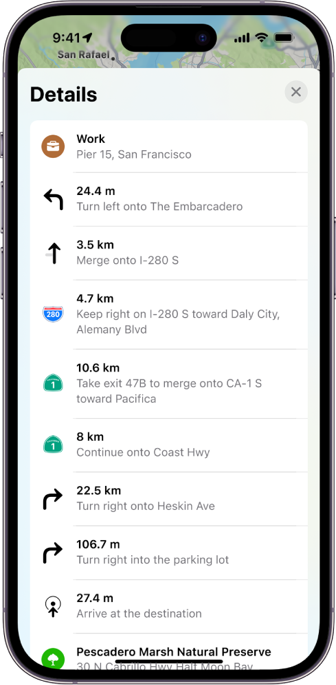 Sąraše rodomos nuoseklios maršruto nuorodos.