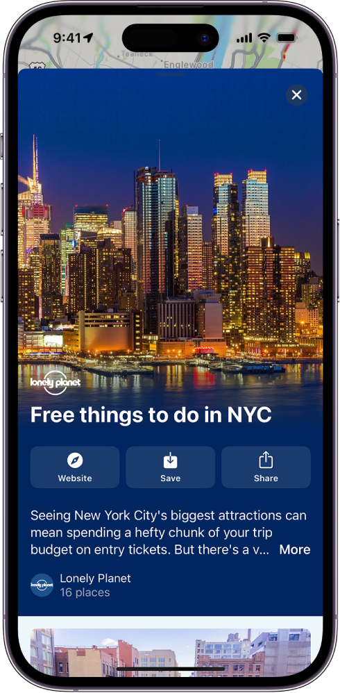 Ceļvedis ar informāciju par to, ko darīt pilsētā.