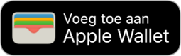 De knop 'Zet in Apple Wallet'.