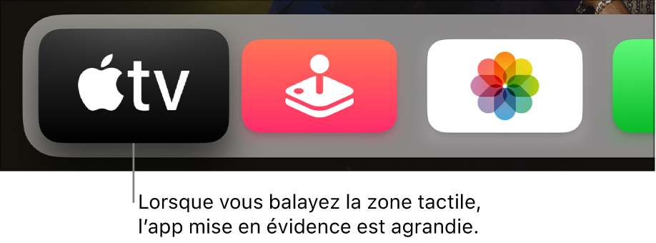 App sélectionnée sur l’écran d’accueil