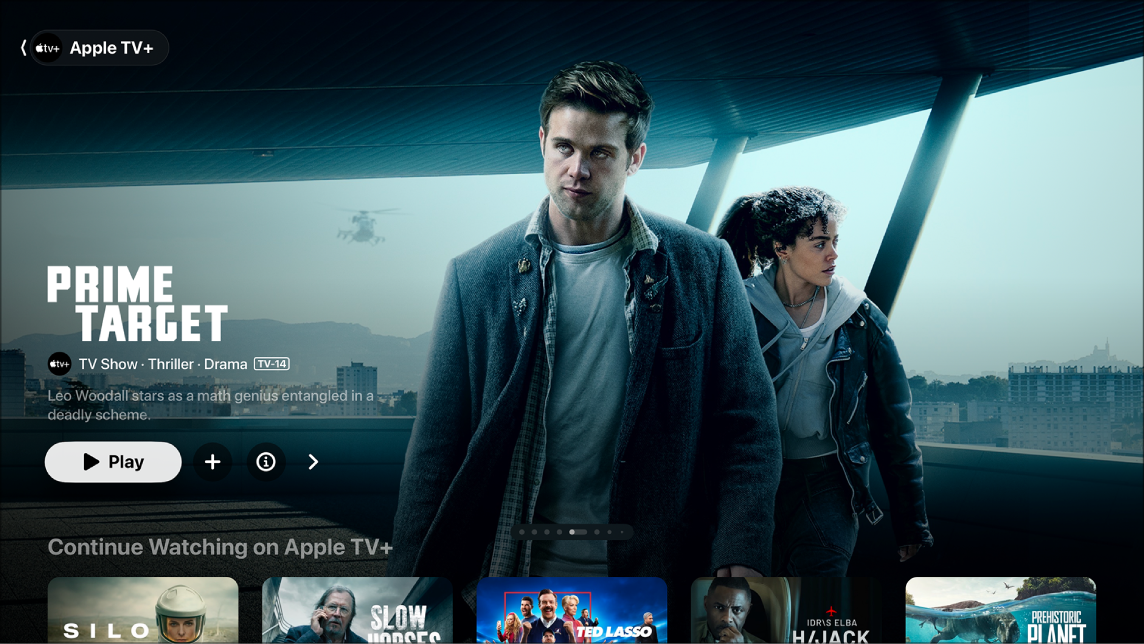 Screen showing Apple TV+