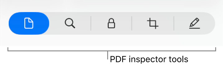 The PDF inspector tools.