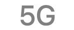 The 5G status icon.