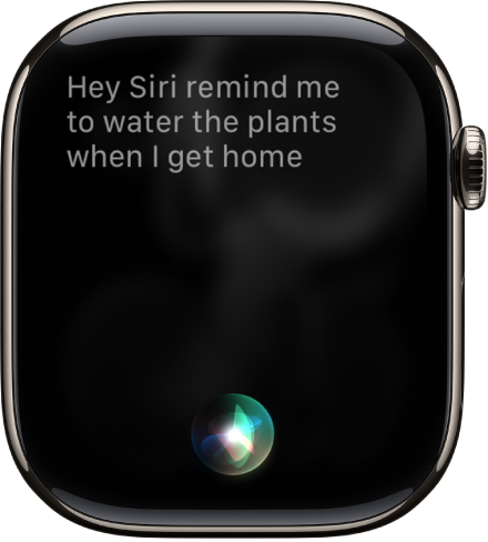 Экран Siri. Показан запрос создать напоминание.