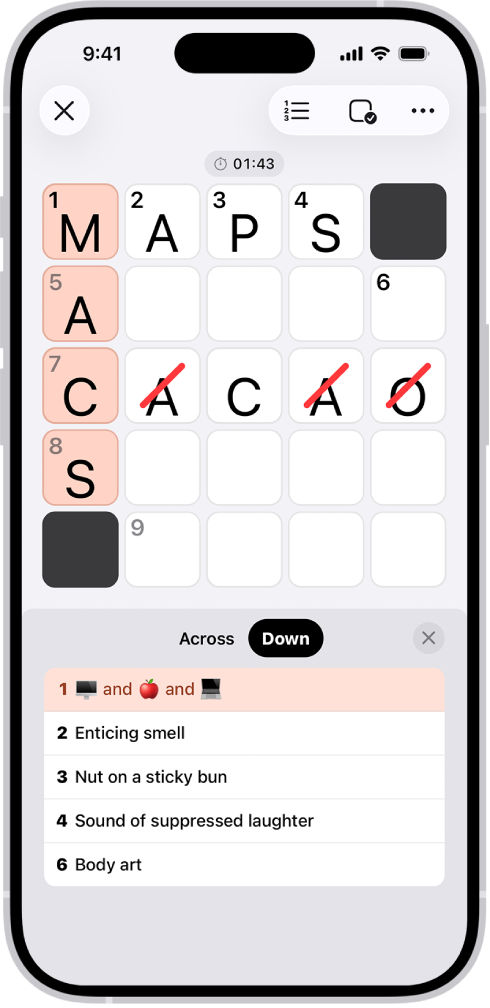 Uns minimots encreuats emplenats parcialment amb les definicions obertes a sota.