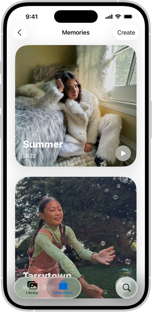 La raccolta Ricordi è aperta nell’app Foto.