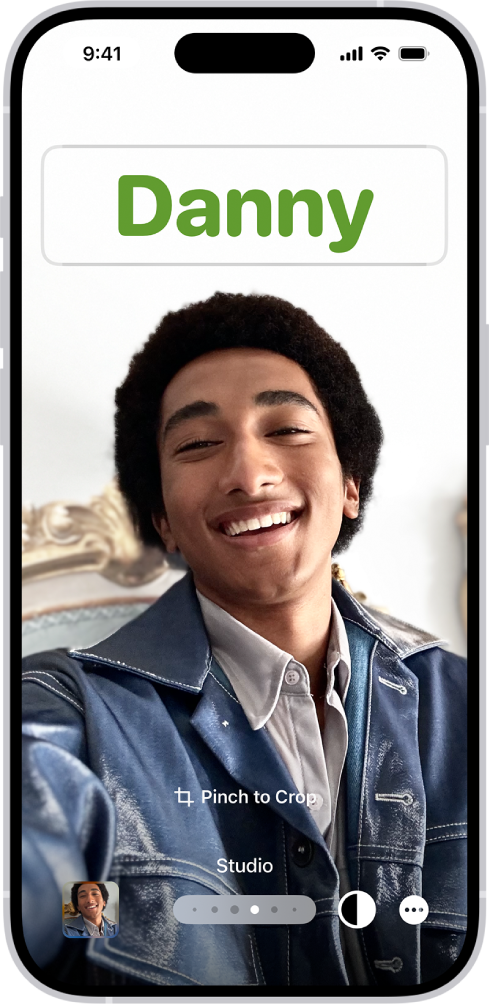 创建独特名片海报的屏幕。