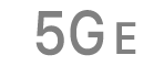 Das Symbol „5G E“.