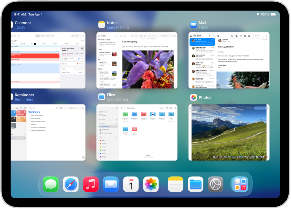 Exposé met meerdere onlangs gebruikte apps.