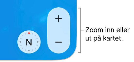 Zoomknapper på kart.