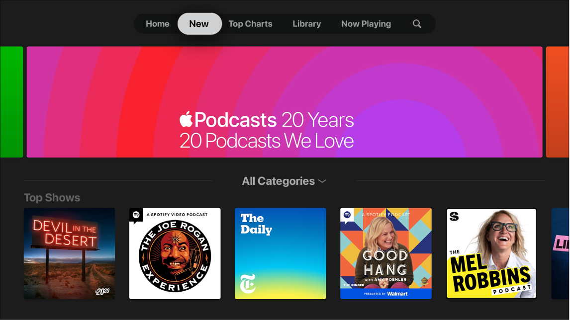 Podcasts app