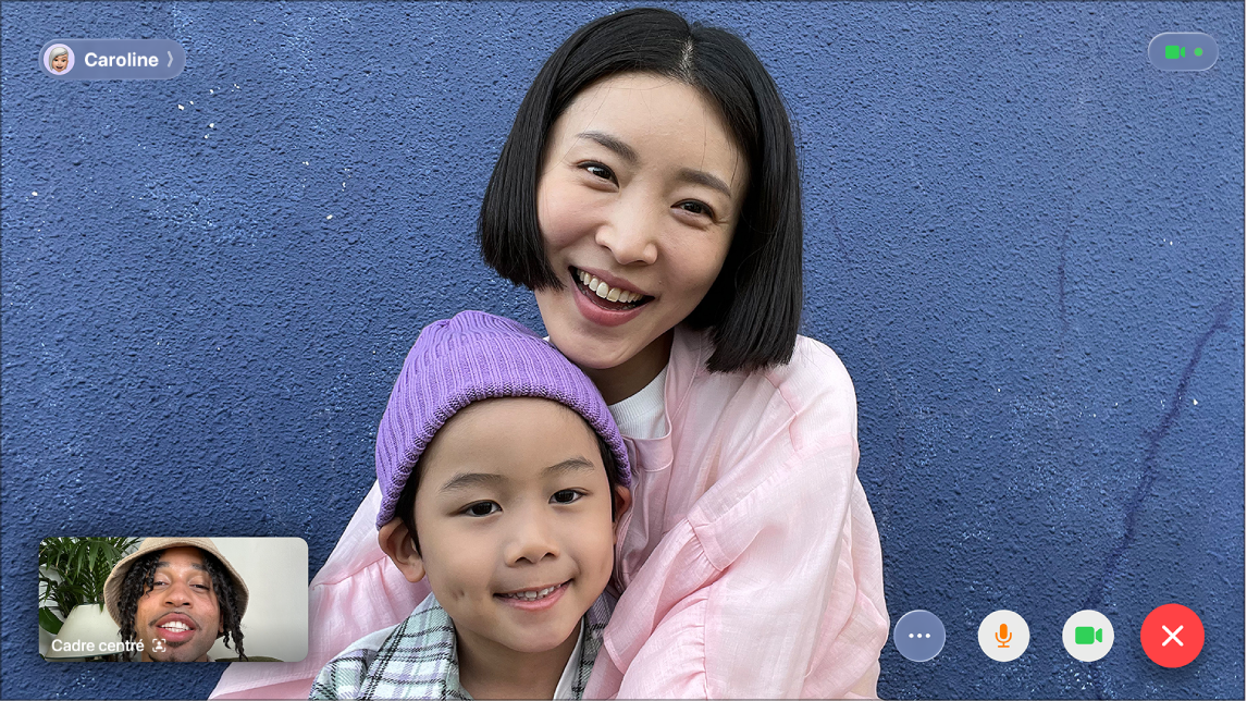 L’app FaceTime sur un écran d’Apple TV.
