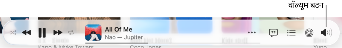 वॉल्यूम बटन।