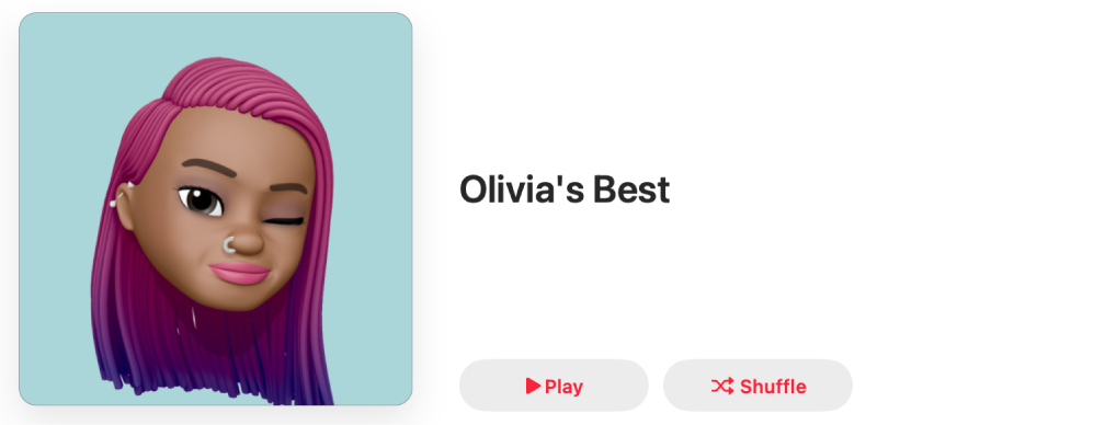 Playlist con illustrazione personalizzata.