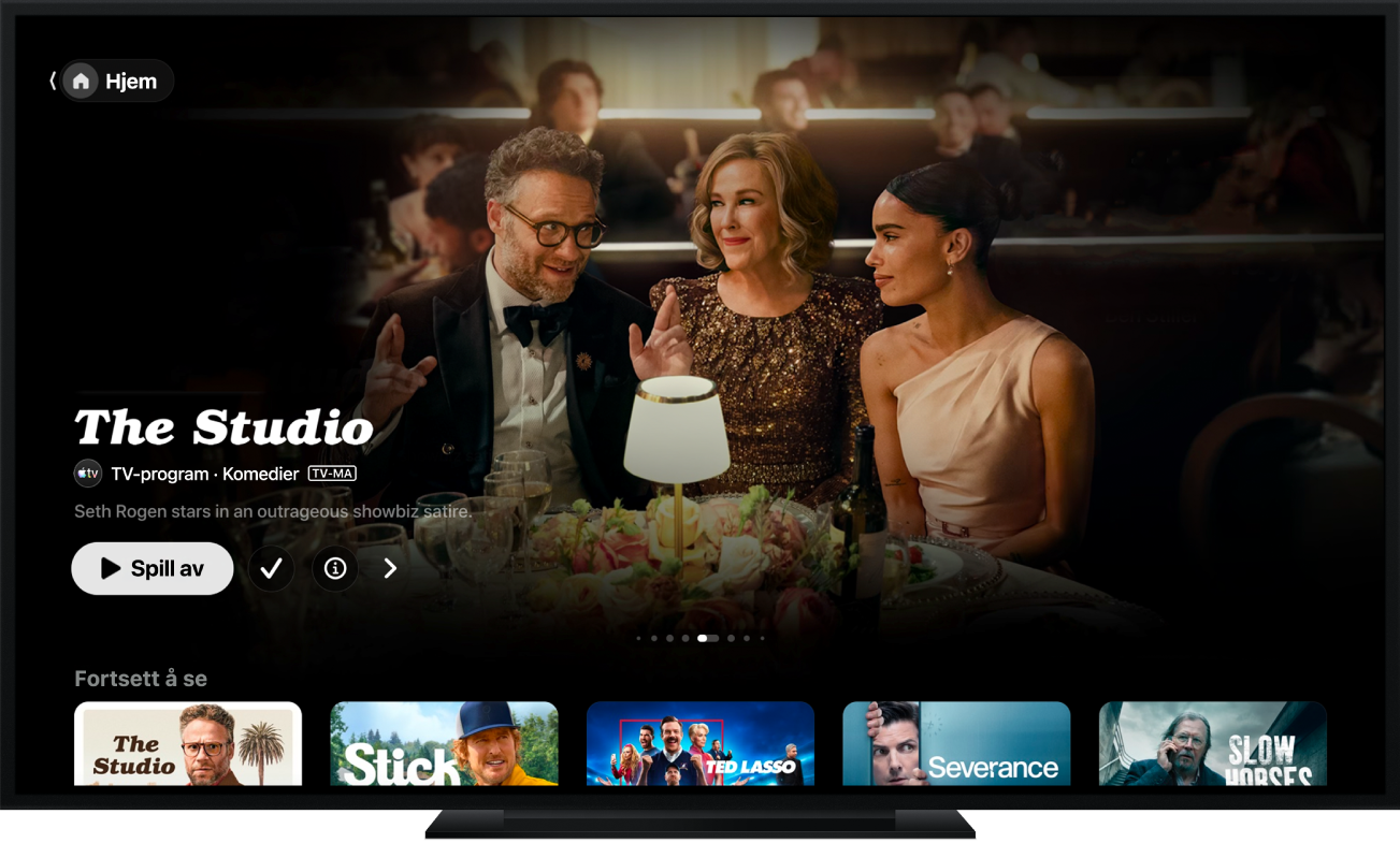 Hjem-skjermen i Apple TV-appen