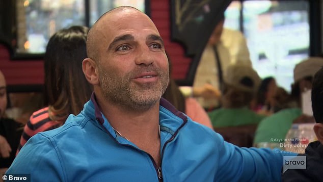 Family dinner: Joe Gorga teased his daughter Antonia, 13, for wanting to own a boutique like her mother