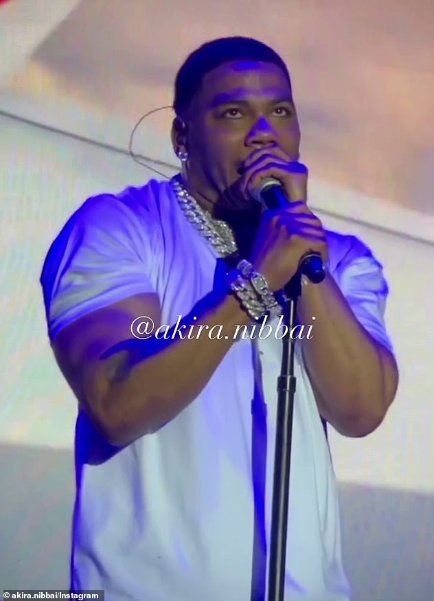 It comes after footage surfaced of Nelly rolling his eyes backwards and blinking excessively while performing his song Over And Over at Melbourne's Juicy Fest on January 18