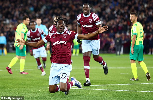 Divin Mubama scored for West Ham's first team against AEK Larnaca back in March