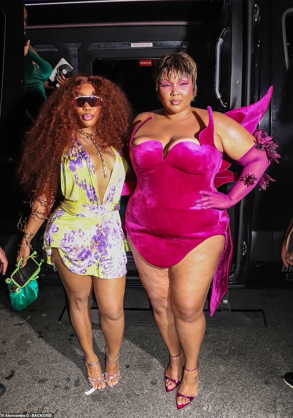 Lizzo and SZA were seen arriving together at Casa Cipriani for a Met Gala after-party and both put on headturning display